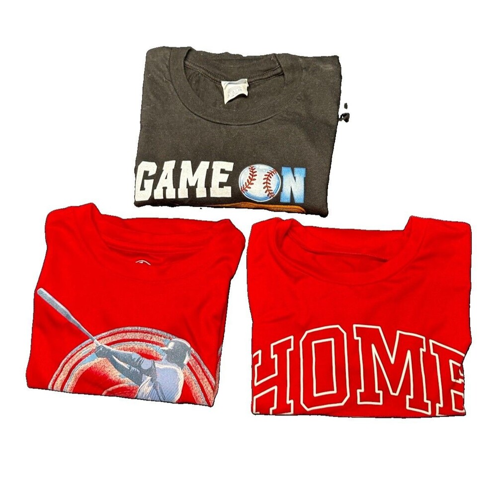 Youth Baseball Tees Lot Sz Small 6/7
